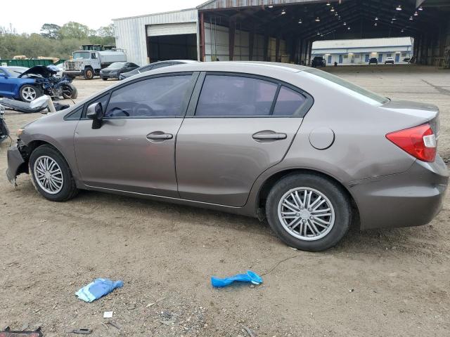 19XFB2F55CE028505 - 2012 HONDA CIVIC LX GRAY photo 2