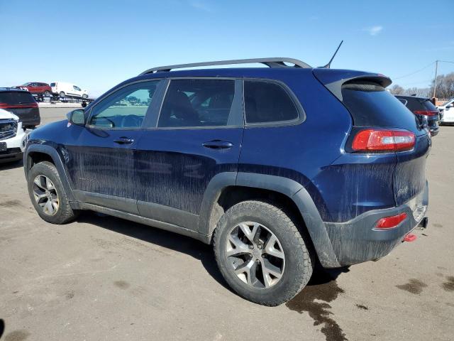 1C4PJMBS8EW160522 - 2014 JEEP CHEROKEE TRAILHAWK BLUE photo 2