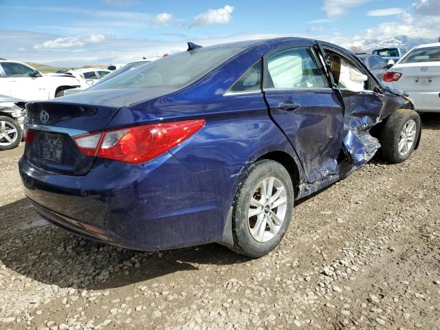 5NPEB4AC3DH630734 - 2013 HYUNDAI SONATA GLS BLUE photo 3