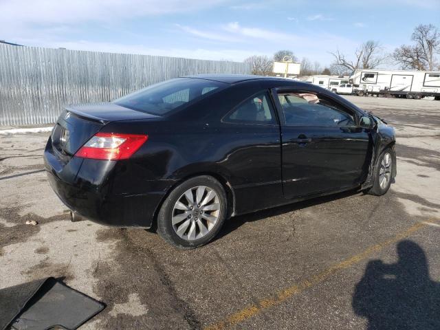 2HGFG1B98BH503119 - 2011 HONDA CIVIC EXL BLACK photo 3