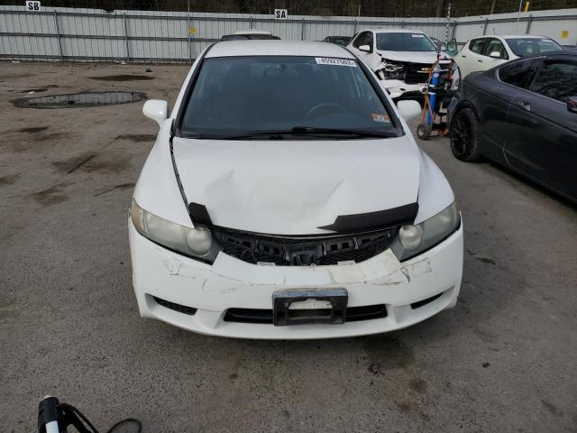 2HGFA16679H524913 - 2009 HONDA CIVIC LX-S WHITE photo 5