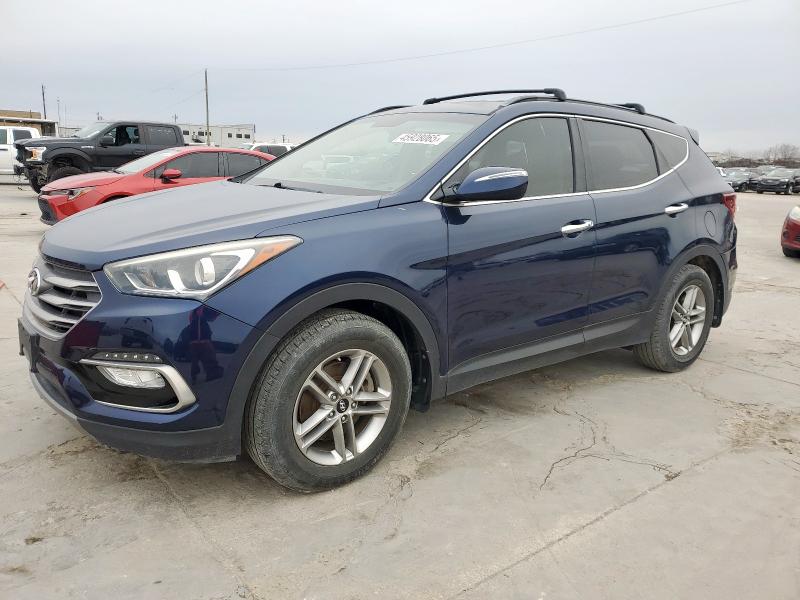 5XYZU3LB5JG507711 - 2018 HYUNDAI SANTA FE S BLUE photo 1
