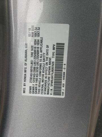 5FNRL6H74JB097628 - 2018 HONDA ODYSSEY EXL SILVER photo 14