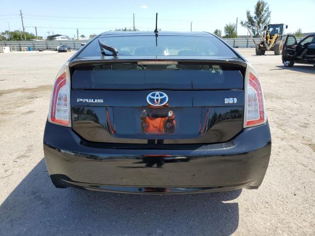 JTDKN3DU9C5452836 - 2012 TOYOTA PRIUS BLACK photo 6