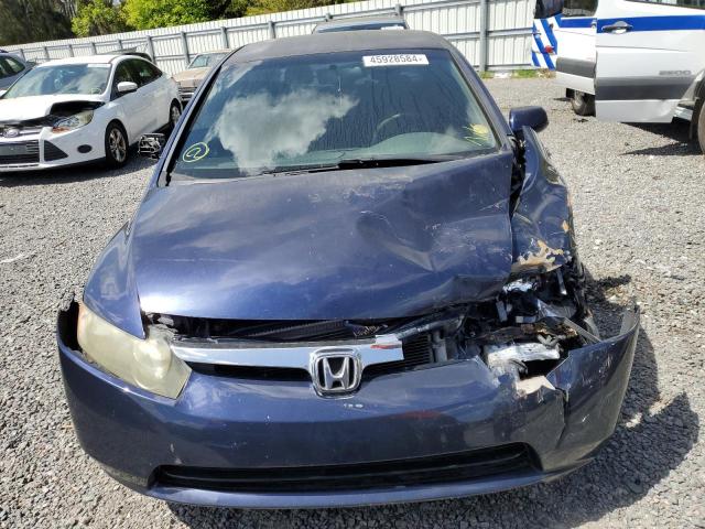 1HGFA16506L080652 - 2006 HONDA CIVIC LX BLUE photo 5