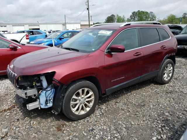 1C4PJLCB2KD373353 - 2019 JEEP CHEROKEE LATITUDE MAROON photo 1