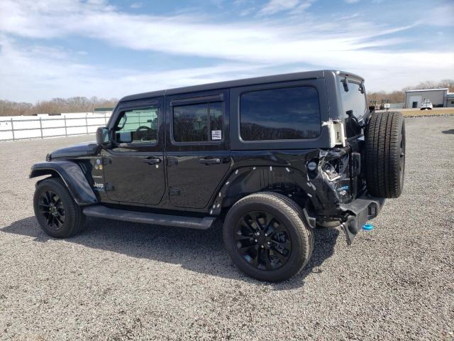 1C4JJXP62NW229899 - 2022 JEEP WRANGLER U SAHARA 4XE BLACK photo 2