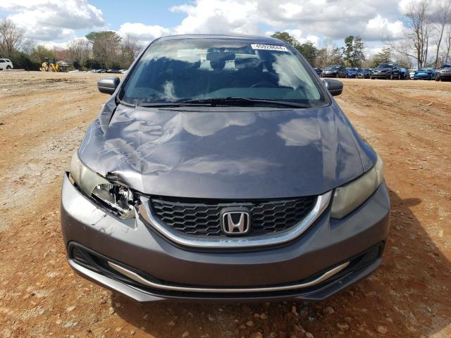 19XFB2F59EE002265 - 2014 HONDA CIVIC LX GRAY photo 5