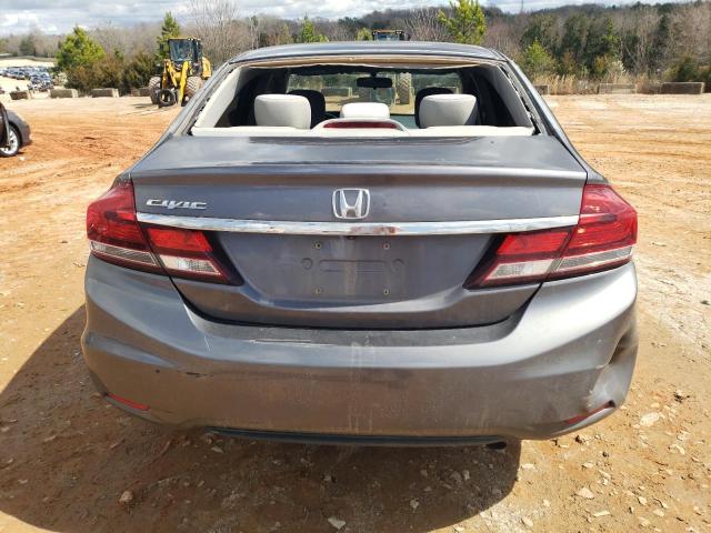 19XFB2F59EE002265 - 2014 HONDA CIVIC LX GRAY photo 6