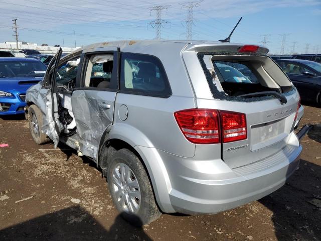 3C4PDCAB0ET261501 - 2014 DODGE JOURNEY SE SILVER photo 2