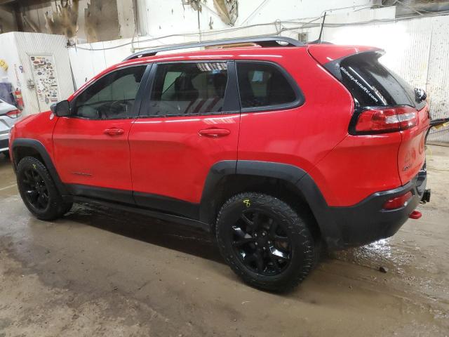 1C4PJMBS4HW600840 - 2017 JEEP CHEROKEE TRAILHAWK RED photo 2