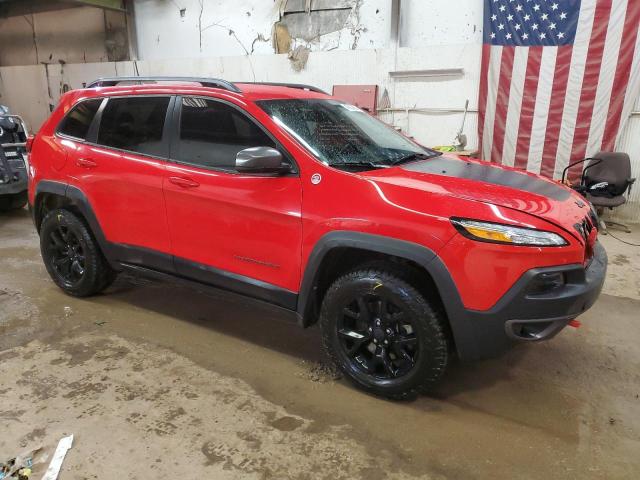 1C4PJMBS4HW600840 - 2017 JEEP CHEROKEE TRAILHAWK RED photo 4