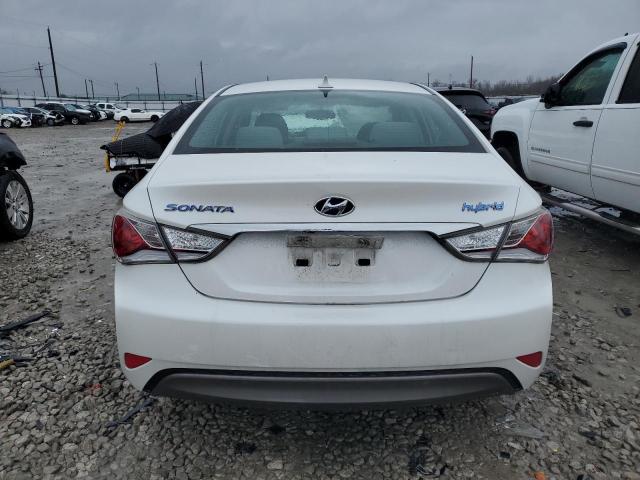 KMHEC4A4XDA095569 - 2013 HYUNDAI SONATA HYBRID WHITE photo 6