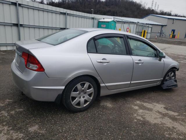 2HGFA16569H348153 - 2009 HONDA CIVIC LX SILVER photo 3