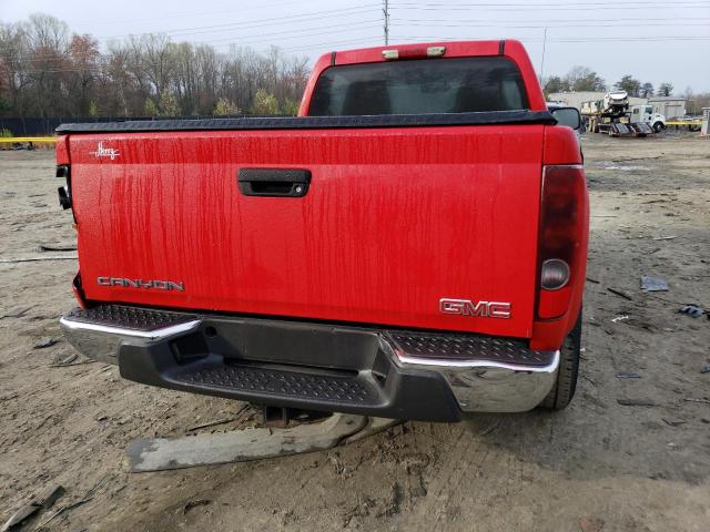1GTDS146X68311557 - 2006 GMC CANYON RED photo 6