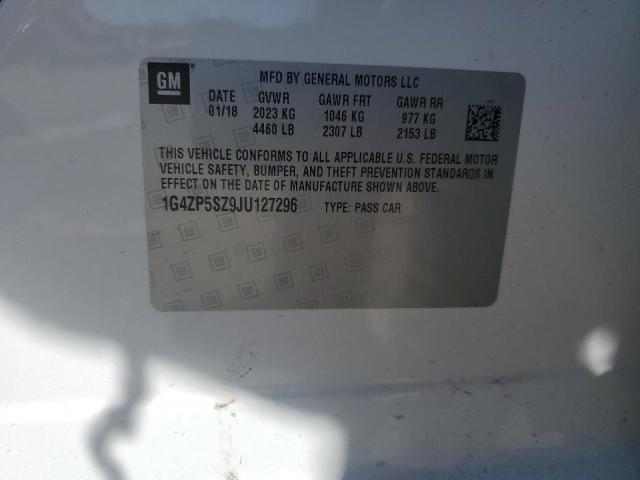 1G4ZP5SZ9JU127296 - 2018 BUICK LACROSSE ESSENCE WHITE photo 12