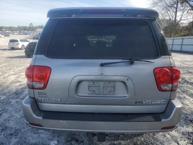 5TDBT48A36S269152 - 2006 TOYOTA SEQUOIA LIMITED SILVER photo 6