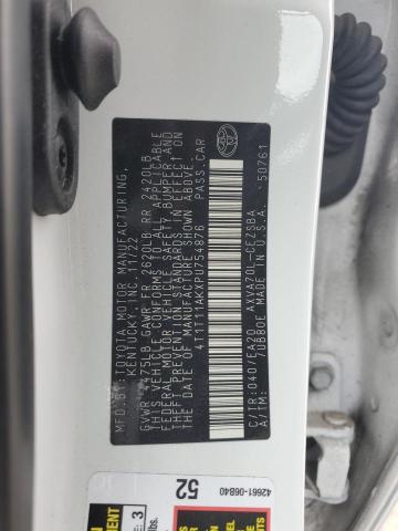 4T1T11AKXPU754876 - 2023 TOYOTA CAMRY SE NIGHT SHADE WHITE photo 13