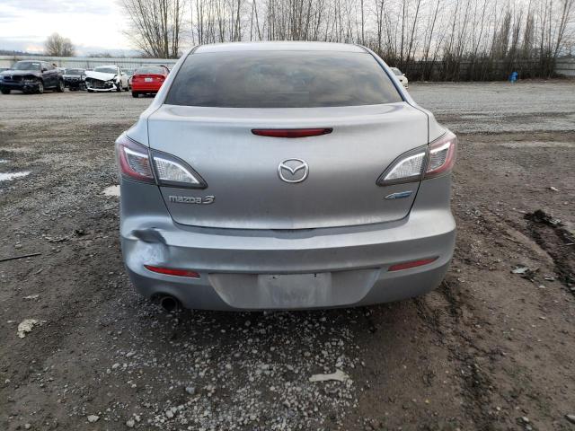 JM1BL1VP0D1830876 - 2013 MAZDA 3 I SILVER photo 6