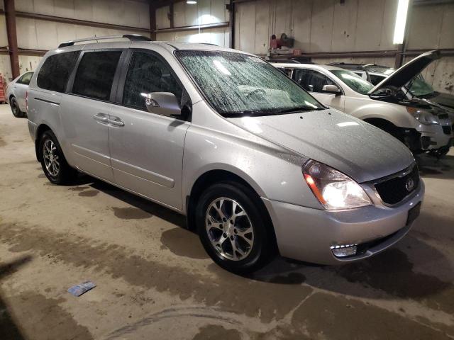 KNDMG4C78E6547681 - 2014 KIA SEDONA LX SILVER photo 4