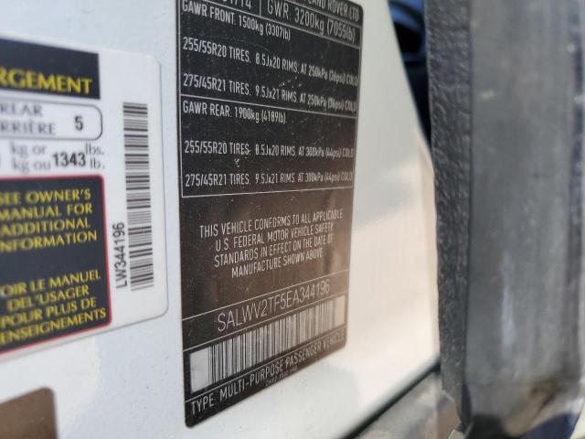 SALWV2TF5EA344196 - 2014 LAND ROVER RANGE ROVE AUTOBIOGRAPHY WHITE photo 12