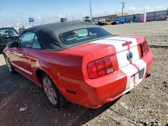 1ZVFT84N465100195 - 2006 FORD MUSTANG RED photo 2