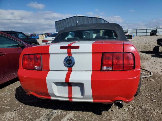 1ZVFT84N465100195 - 2006 FORD MUSTANG RED photo 6