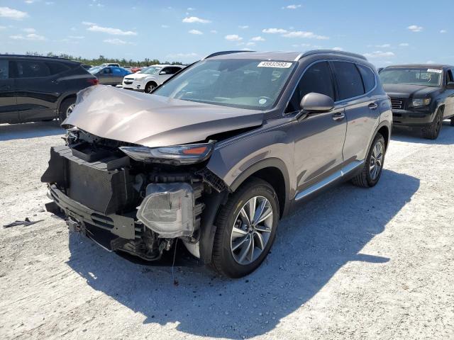 5NMS33AD5KH064587 - 2019 HYUNDAI SANTA FE SEL Շագանակագույն լուսանկար 1