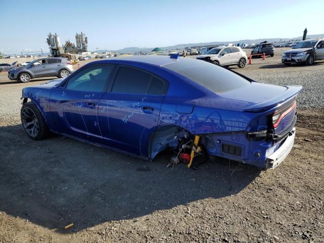 2C3CDXL95LH142417 - 2020 DODGE CHARGER SRT HELLCAT BLUE photo 2