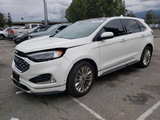 2FMPK4K91MBA22276 - 2021 FORD EDGE TITANIUM WHITE photo 1