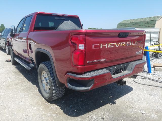 1GC4YRE70LF113100 - 2020 CHEVROLET SILVERADO K2500 HIGH COUNTRY RED photo 3