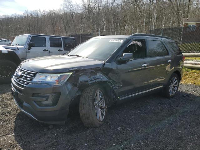 1FM5K7F84HGC33626 - 2017 FORD EXPLORER LIMITED GRAY photo 1