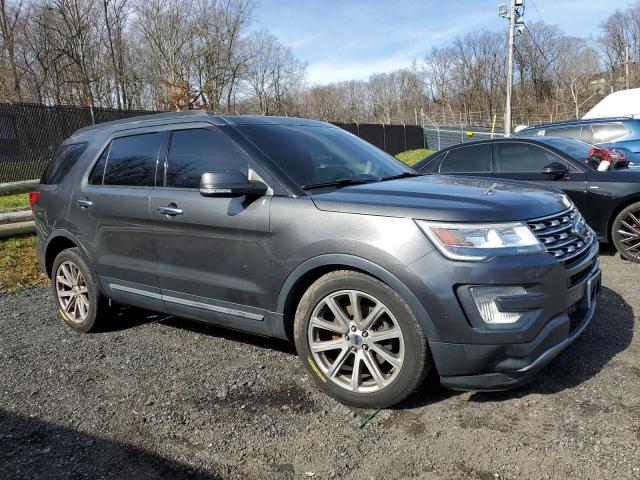 1FM5K7F84HGC33626 - 2017 FORD EXPLORER LIMITED GRAY photo 4