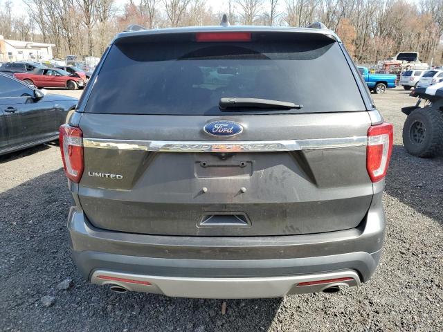 1FM5K7F84HGC33626 - 2017 FORD EXPLORER LIMITED GRAY photo 6