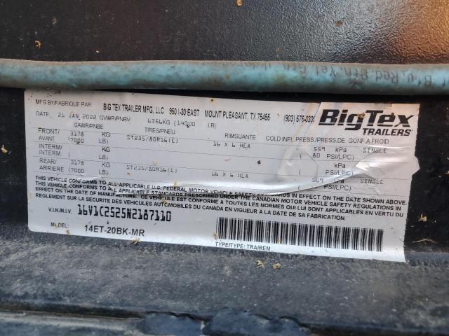 16V1C2525N2187110 - 2022 OTHER TRAILER BLACK photo 10