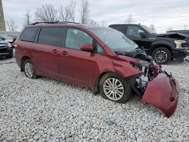 5TDYK3DC4DS285677 - 2013 TOYOTA SIENNA XLE BURGUNDY photo 4