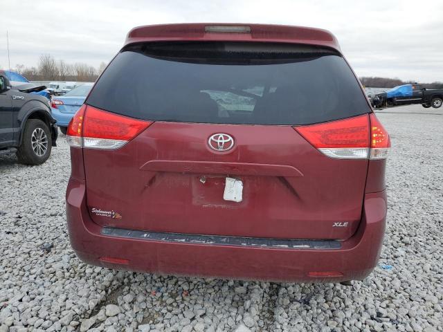 5TDYK3DC4DS285677 - 2013 TOYOTA SIENNA XLE BURGUNDY photo 6