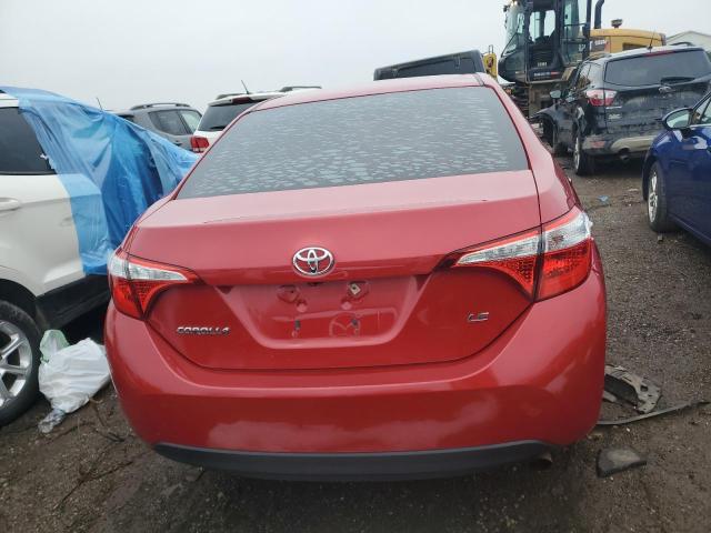 2T1BURHEXFC331748 - 2015 TOYOTA COROLLA L RED photo 6