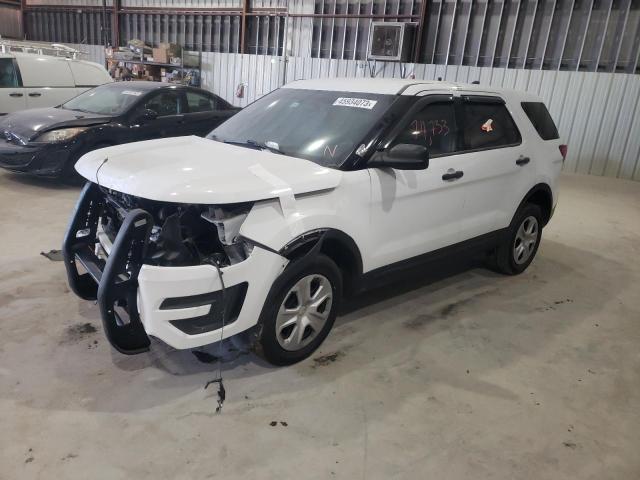 1FM5K8AR2JGA46431 - 2018 FORD EXPLORER POLICE INTERCEPTOR WHITE photo 1