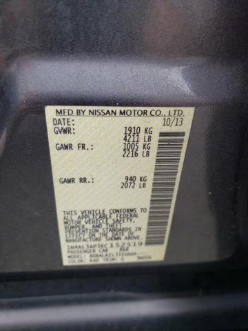 1N4AL3AP3EC152519 - 2014 NISSAN ALTIMA 2.5 GRAY photo 12