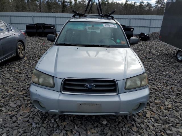 JF1SG65674H730232 - 2004 SUBARU FORESTER 2.5XS Արծաթագույն լուսանկար 5