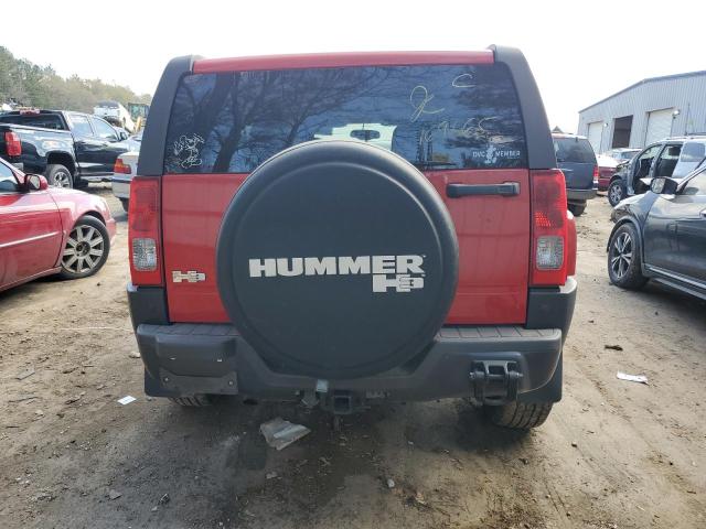 5GTEN13E388169665 - 2008 HUMMER H3 RED photo 6