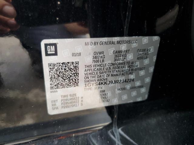 1GYS4KKJ9JR234224 - 2018 CADILLAC ESCALADE ESV PLATINUM შავი ფოტო 14