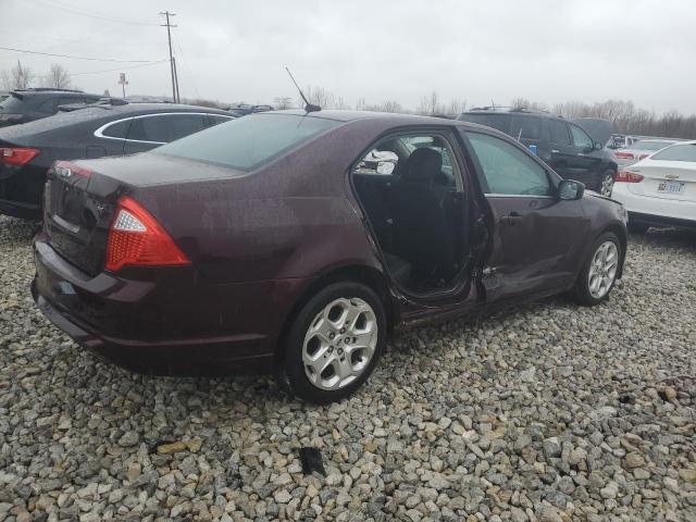 3FAHP0HA8BR231720 - 2011 FORD FUSION SE BURGUNDY photo 3