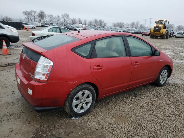 JTDKB20U687713540 - 2008 TOYOTA PRIUS RED photo 3