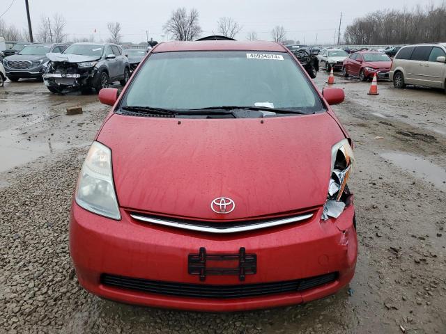 JTDKB20U687713540 - 2008 TOYOTA PRIUS RED photo 5