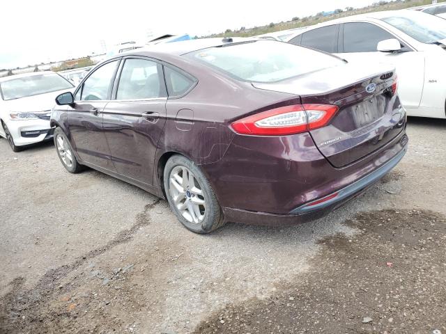 3FA6P0HR1DR349933 - 2013 FORD FUSION SE MAROON photo 2