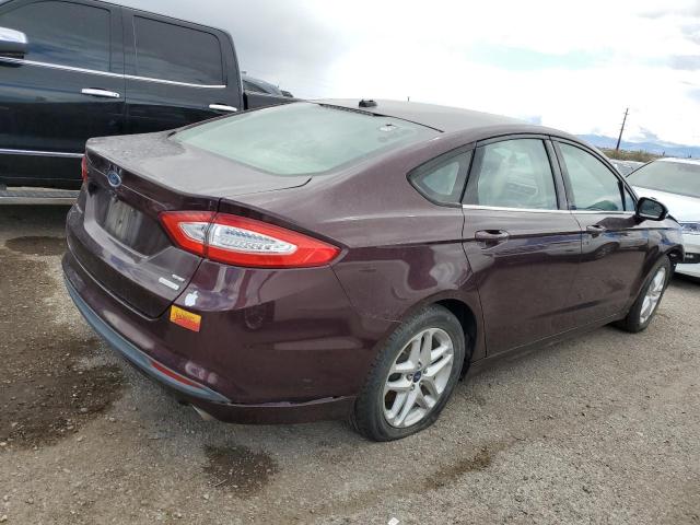 3FA6P0HR1DR349933 - 2013 FORD FUSION SE MAROON photo 3