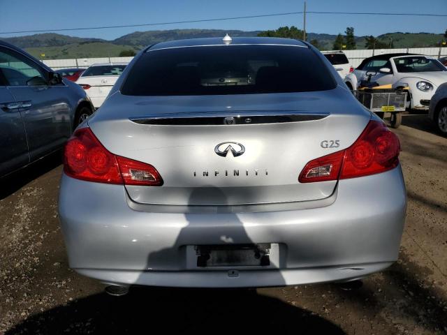 JN1DV6AP5CM700176 - 2012 INFINITI G25 BASE SILVER photo 6