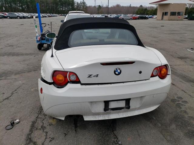 4USBT33463LS45947 - 2003 BMW Z4 2.5 WHITE photo 6